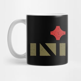 North Star Letter N Red and Gold Mug